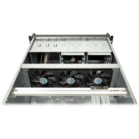 Inter-tech 4u 4129l rack behuizing (zwart | 2x usb-a)