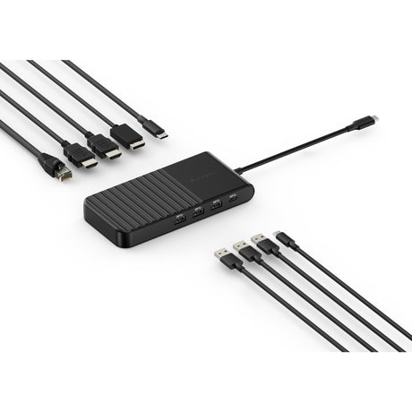 Kensington uh1500p eq usb-c 5gbps triple video driverless mobile dock dockingstation (zwart)