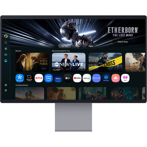 Samsung smart monitor m9 m90sf 32 4k ultra hd (zilver, 1x displayport, 1x hdmi, 1x usb-c, 2x usb-a, 165 hz, wi-fi 5, bt, webcam)