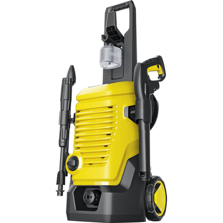 Kärcher k 5 wcm premium home hogedrukreiniger (geel zwart, met vuilfrees, slanghaspel en oppervlaktereiniger)