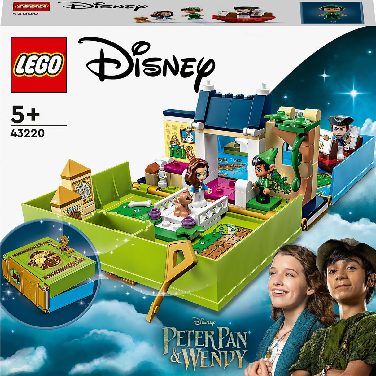 Lego disney - peter pan wendy's verhalenboekavontuur constructiespeelgoed (43220)