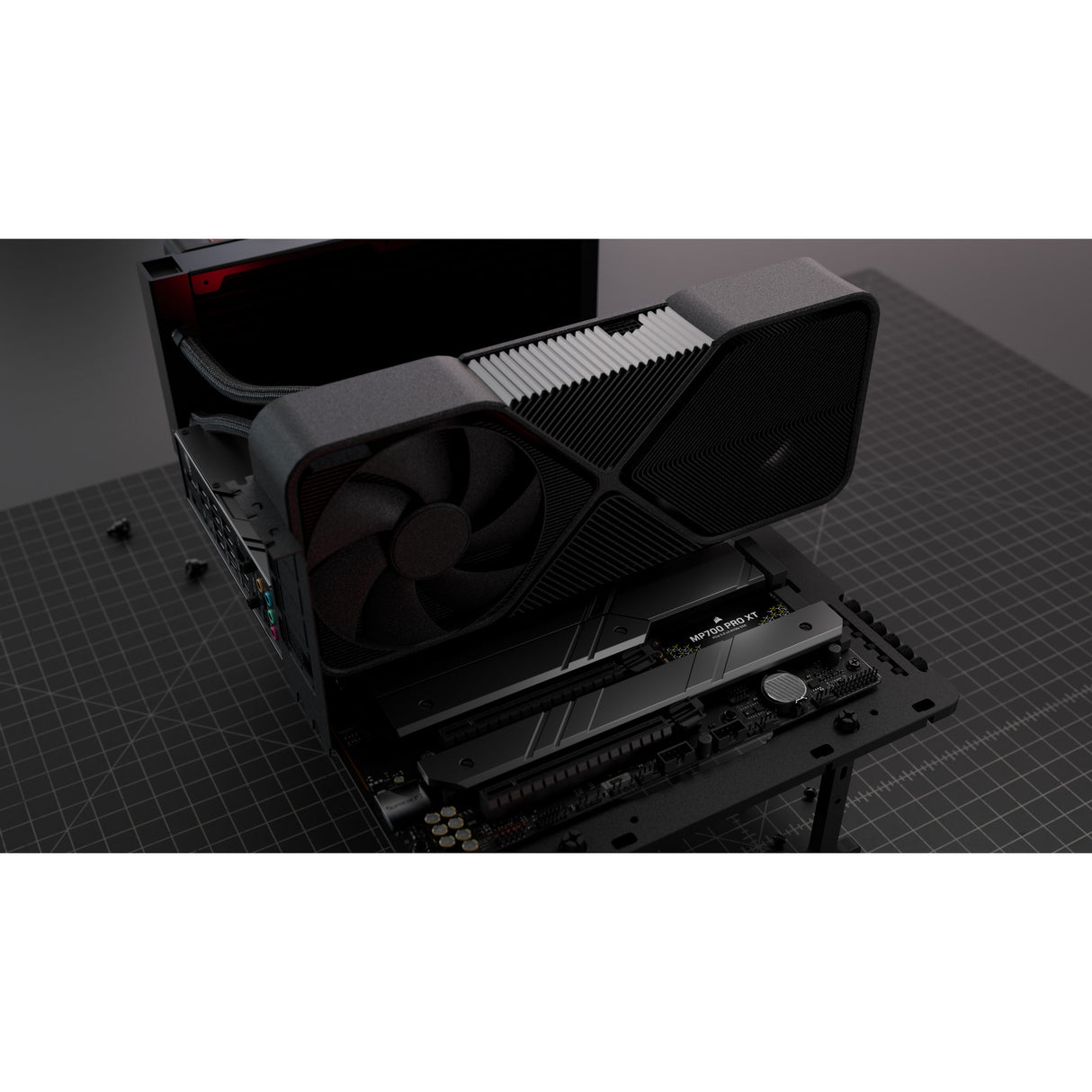 Corsair mp700 pro xt 2 tb ssd (zwart, pcie gen5 x4 nvme 2.0, m.2 2280, 3d tlc nand)
