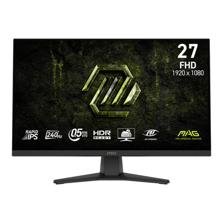 Msi mag 272f x24 27 gaming monitor (zwart, 1x displayport, 2x hdmi, 240 hz)