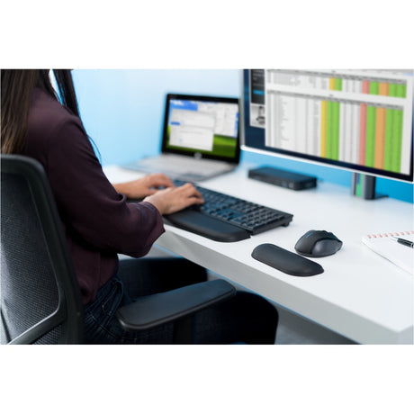 Kensington ergosoft polssteun voor standaard toetsenborden (zwart)