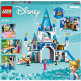 Lego disney princess - het kasteel van assepoester en de knappe prins constructiespeelgoed (43206)
