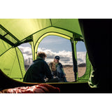 Coleman darwin 4 plus koepeltent (donkergroen lichtgroen, met voorbouw, model 2025)