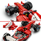 Lego icons ferrari f2004 en michael schumacher model auto bouwpakket voor volwassenen en decoratie 11375