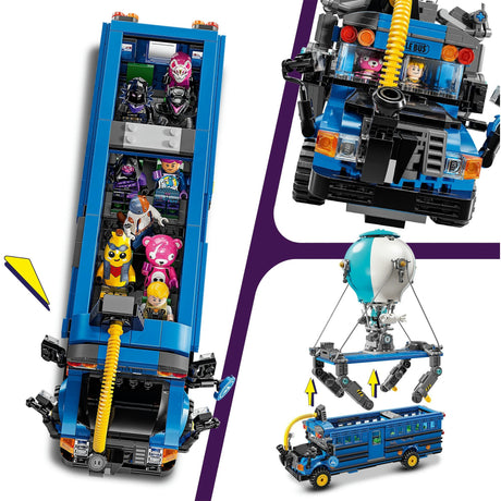 Lego fortnite battle bus uit de videogame - 77073
