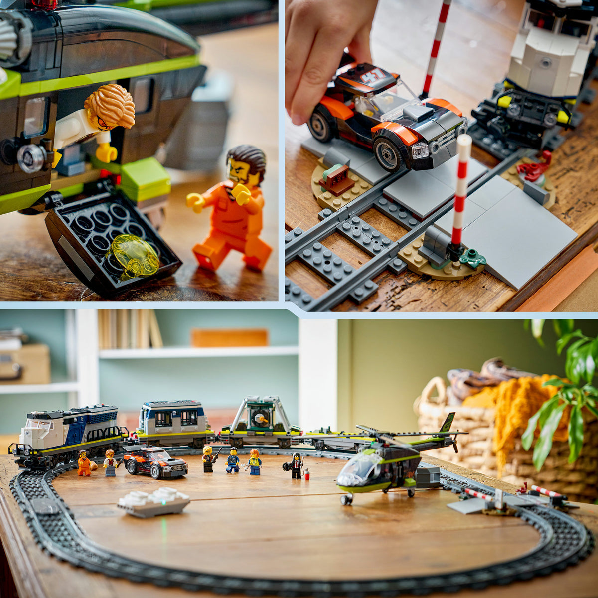 Lego ® city overval op politietrein - speelgoedtreinset - 60508
