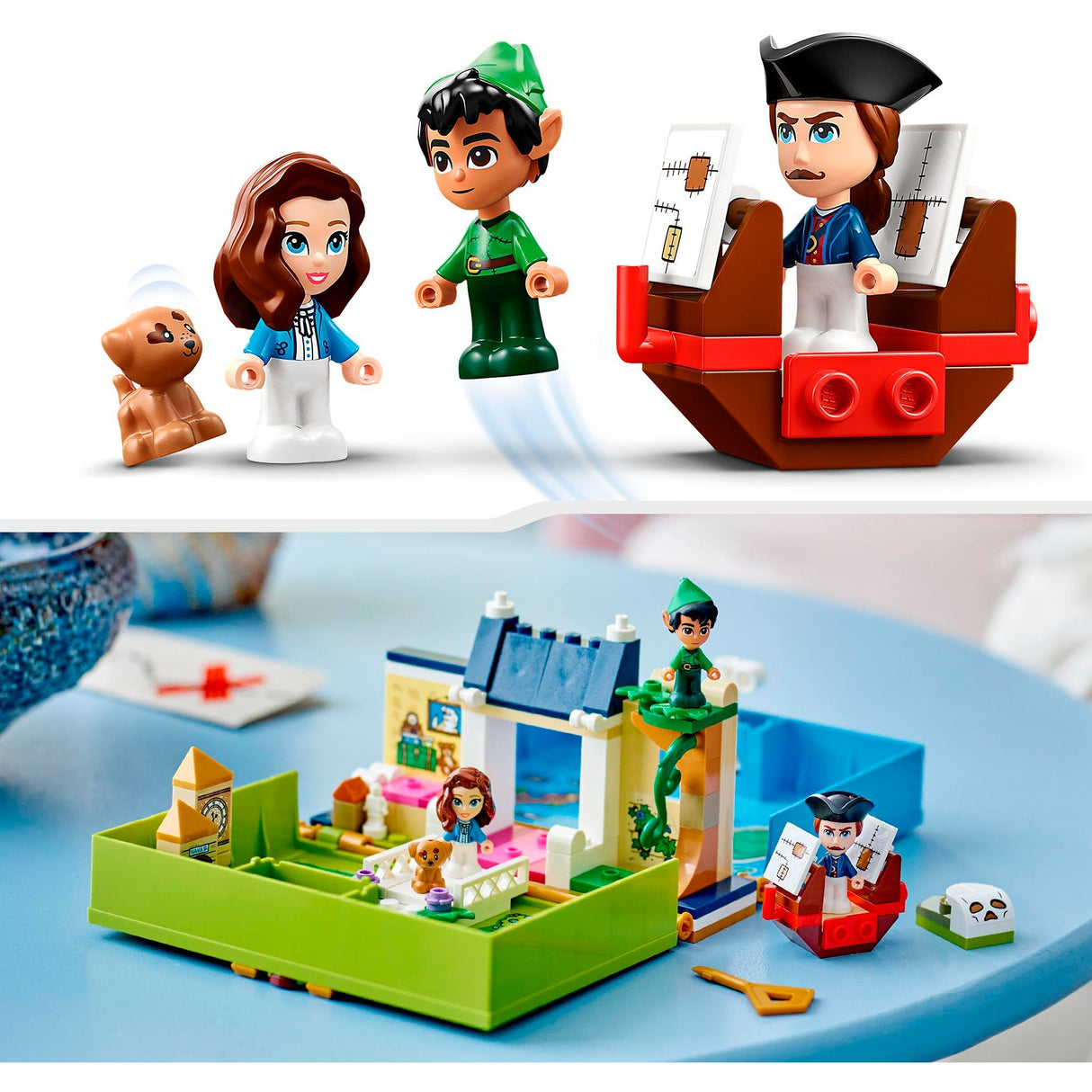 Lego disney - peter pan wendy's verhalenboekavontuur constructiespeelgoed (43220)