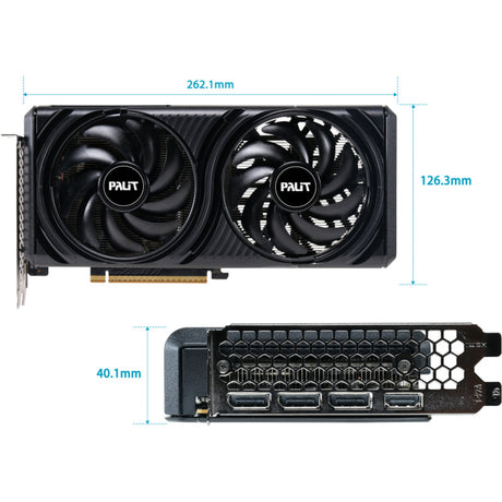 Palit geforce rtx 5060 infinity 2 oc grafische kaart (dlss 4, 3x displayport, 1x hdmi 2.1)