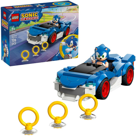 Lego sonic the hedgehog sonic: speedster lightning - auto bouwpakket voor kinderen - 77117