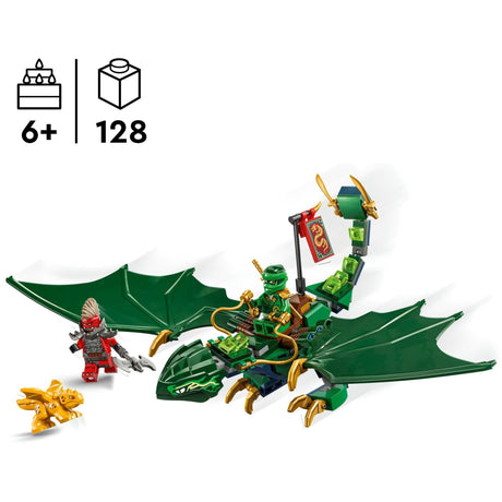 Lego ninjago - lloyds groene bosdraak constructiespeelgoed (71829)