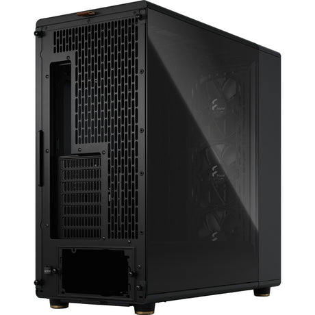 Fractal design north xl midi tower behuizing (zwart houtkleur | 2x usb-a | 1x usb-c | tempered glass)