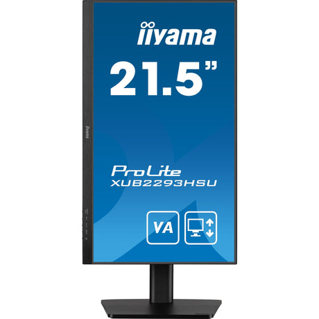 Iiyama prolite xub2293hsu-b7 21.5 monitor (zwart, 1x displayport, 1x hdmi, 2x usb-a)