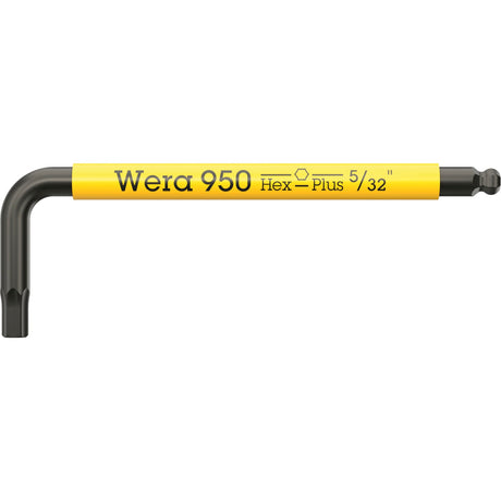 Wera 950 9 hex-plus multicolour imperial 3 stiftsleutelset, blacklaser (zwart, 9‑delig)