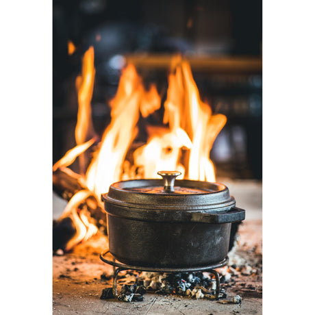 The windmill bbq pan s bak- braadpan (zwart, ø 20 cm | 2.1 liter)