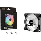 Be quiet! light wings lx pwm high-speed rgb case fan (zwart, 120 x 120 x 25 mm)