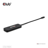 Club 3d usb-c naar triple hdmi mst hub 4k60hz adapter (zwart)
