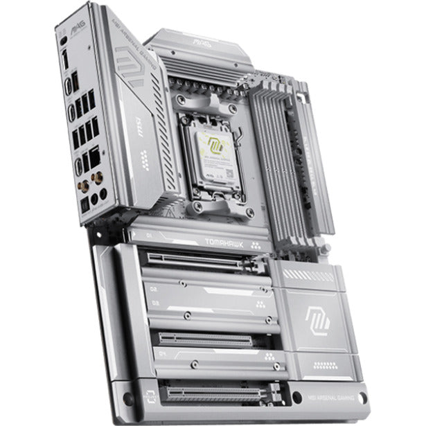 Msi mag x870e tomahawk max wifi pz socket am5 moederbord (wit, raid, 5gb-lan, wi-fi 7, bt 5.4, sound, atx)