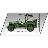 Cobi historical collection - willys mb constructiespeelgoed (schaal 1:12)