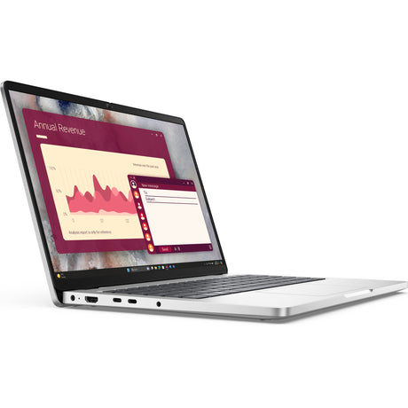 Dell pro 14 pc14250 14 laptop (platina zilver | core ultra 5 235u | intel graphics | 16 gb | 512 gb ssd)