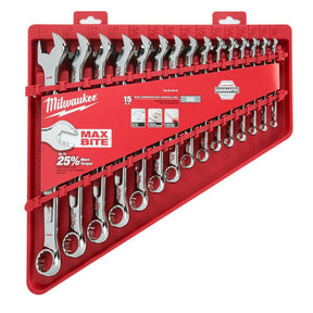 Milwaukee de belangrijkste set ogen 15szt. maxbite met een inch ratel