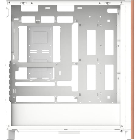 Thermaltake s370 ws snow midi tower behuizing (wit | 2x usb-a | 1x usb-c | tempered glass)