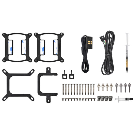 Thermaltake magcurve 360 ultra argb sync aio liquid cooler waterkoeling (zwart)