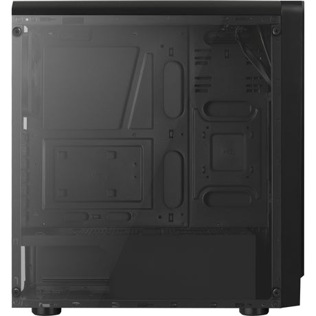 Aerocool rift midi tower behuizing (zwart | 3x usb-a | rgb | window)