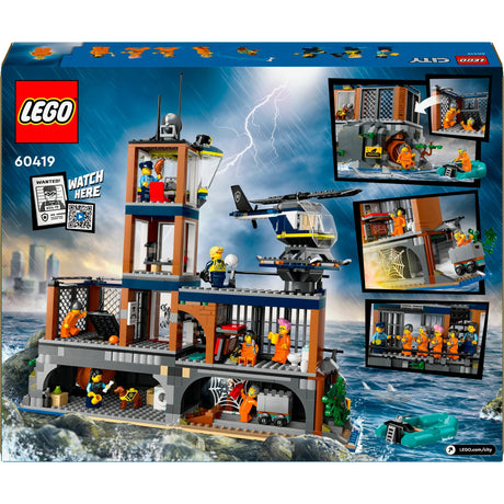 Lego city politiegevangeniseiland politie speelgoed met voertuigen en dieren figuren 60419