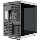 Hyte y70 midi tower behuizing (zwart wit | 2x usb-a | 1x usb-c | tempered glass)