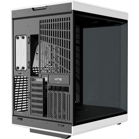 Hyte y70 midi tower behuizing (zwart wit | 2x usb-a | 1x usb-c | tempered glass)
