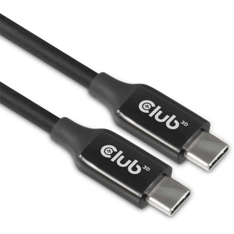 Club 3d usb-c 3.2 gen2 > usb-c active bi-directional kabel (zwart, 5 meter, 8k 60hz)