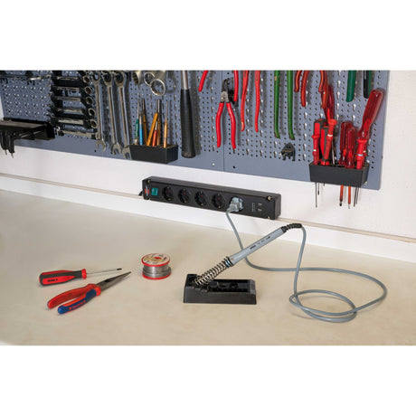 Brennenstuhl bremounta stekkerdoos 5-voudig (zwart, 5x stekker, 2x usb-a, 2x usb)