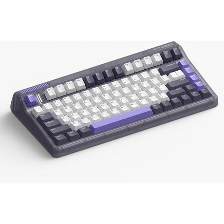 Iqunix og80 lavandin wireless mechanical keyboard (lavendel, us lay-out (qwerty), cherry mx brown, 80% (tkl), hot-swappable, pbt, 2.4ghz | bluetooth 5.1 | usb-c)