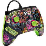 Powera advantage controller met kabel voor de xbox series x|s - fortnite: glow (neongroen, xbox series x|s, xbox one, pc)