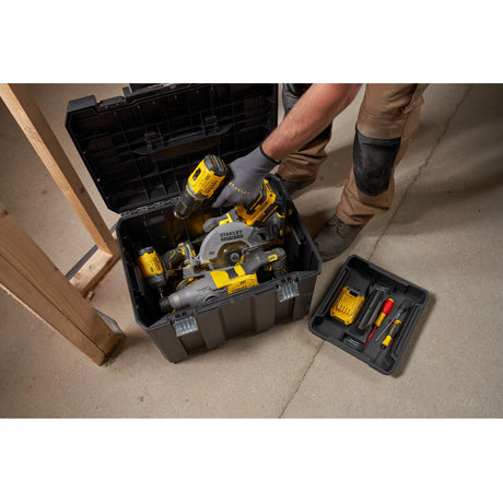 Stanley fatmax pro-stack gereedschapswagen (zwart geel)