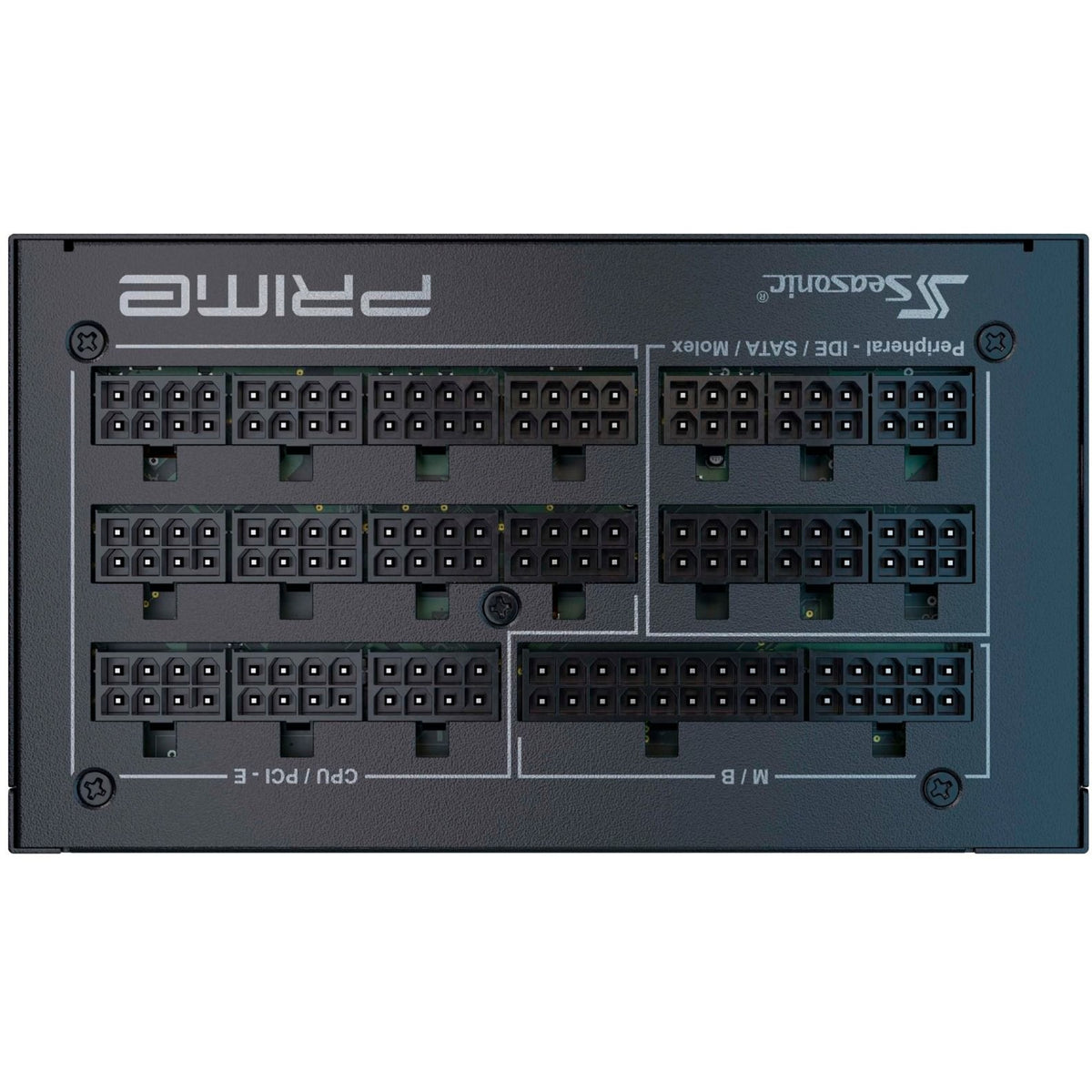 Seasonic prime px-1600 modulaire 1600 watt voeding (zwart, 2x 12vhpwr, 8x pcie)