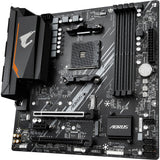 Gigabyte b550m aorus elite socket am4 moederbord (zwart grijs, raid, gb-lan, sound, µatx)