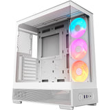 Nzxt s5 rgb midi tower behuizing (wit | 2x usb-a | 1x usb-c | rgb | tempered glass)