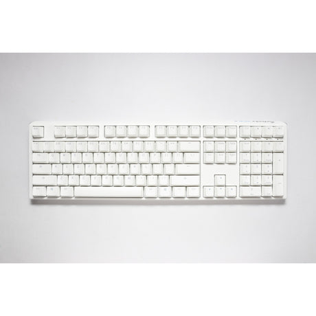 Ducky one 3 classic pure white rgb mechanisch toetsenbord (wit, us lay-out (qwerty), cherry mx speed silver, 100%, rgb led, double-shot pbt, hot-swappable, quack mechanics)