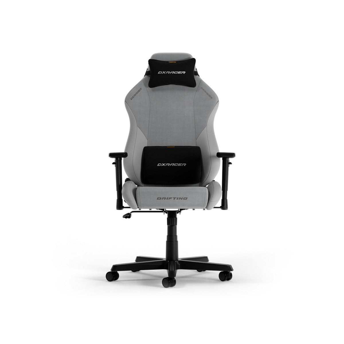 Dxracer drifting xl grey fabric gamestoel (zwart)