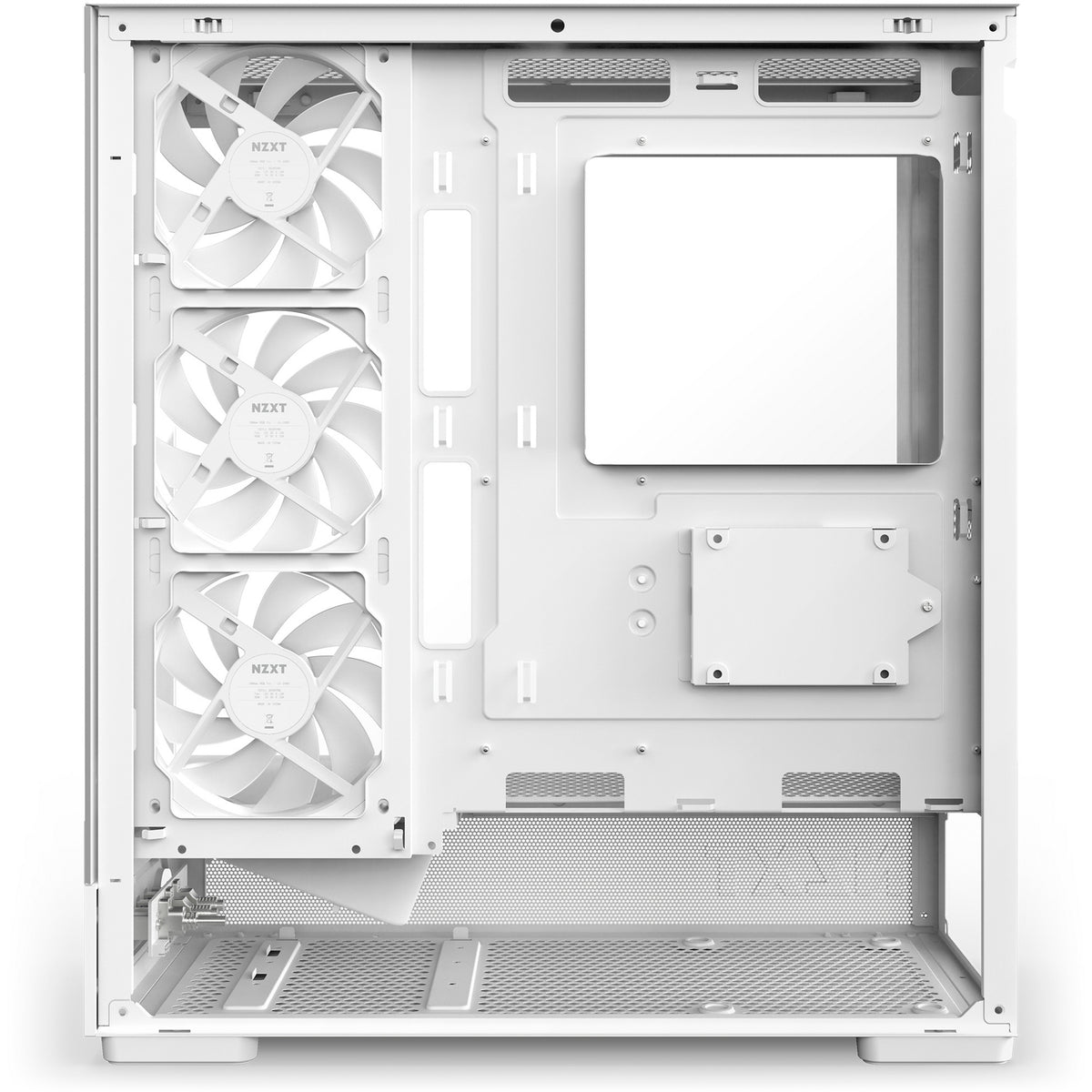 Nzxt s5 rgb midi tower behuizing (wit | 2x usb-a | 1x usb-c | rgb | tempered glass)