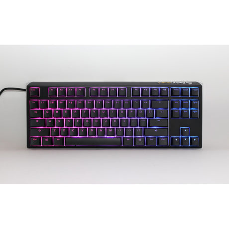Ducky one 3 classic tkl rgb mechanisch toetsenbord (zwart, us lay-out (qwerty), cherry mx silent red, 80% (tkl), rgb leds, double-shot pbt, hot-swappable, quack mechanics)