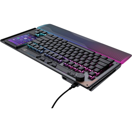 Turtle beach command series kb7-toetsenbord (zwart, us lay-out (qwerty), 80% (tkl), rgb, double shot pbt)