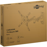 Goobay tv wall mount caravan fullmotion (m), 13 to 43 inch wandmontage (zilver)