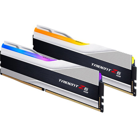 G.skill trident z5 rgb 32 gb ddr5-6400 (2x 16 gb) werkgeheugen (zilver, f5-6400j3239g16gx2-tz5rs, xmp 3.0)