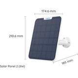Reolink zonnepaneel compatibel met accucamera - riem en 4m verbindingskabel - 6w vermogen - weerbestendig - zonnepaneel 2