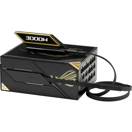 Asus rog thor titanium iii edition 20 (rog equalizer) modulaire 3000 watt voeding (zwart, 4x 12v-2x6, 3x pcie)